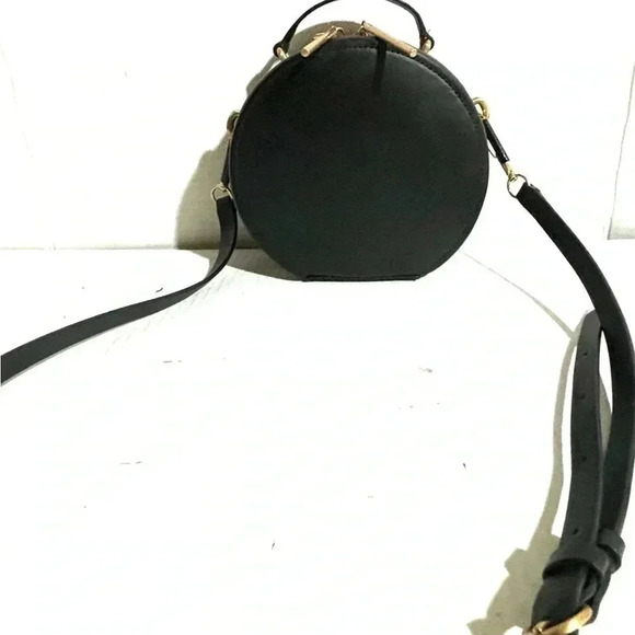 Zac Posen black eartha leather round top handbag - Picture 2 of 7